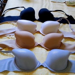 4 Victoria Secret lined  demi 36c